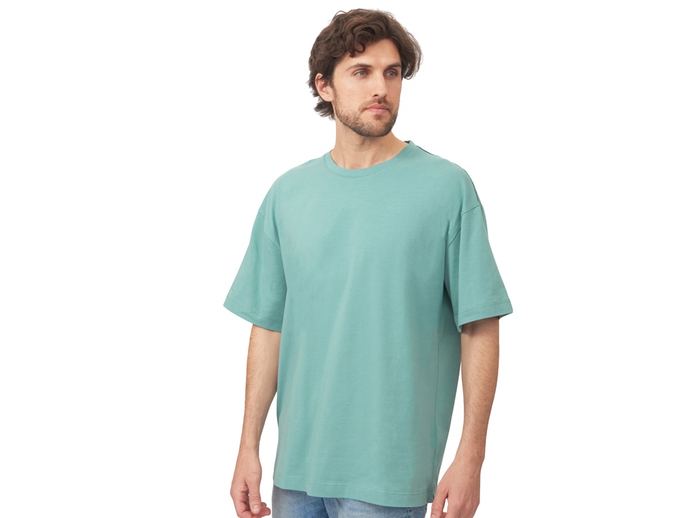 Футболка оверсайз Vienna унисекс , припылено-бирюзовый-3