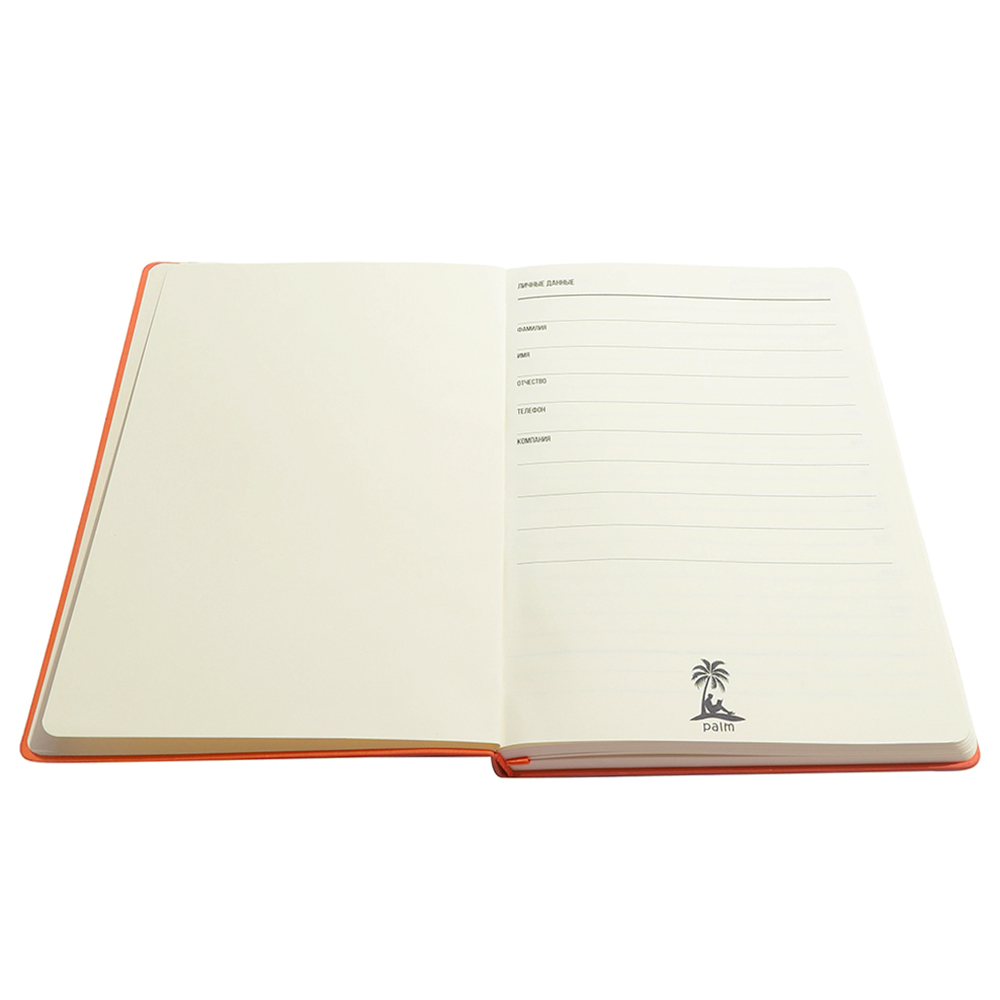 Ежедневник A5 недатированный Franco в мягком переплёте, Оранжевый-2