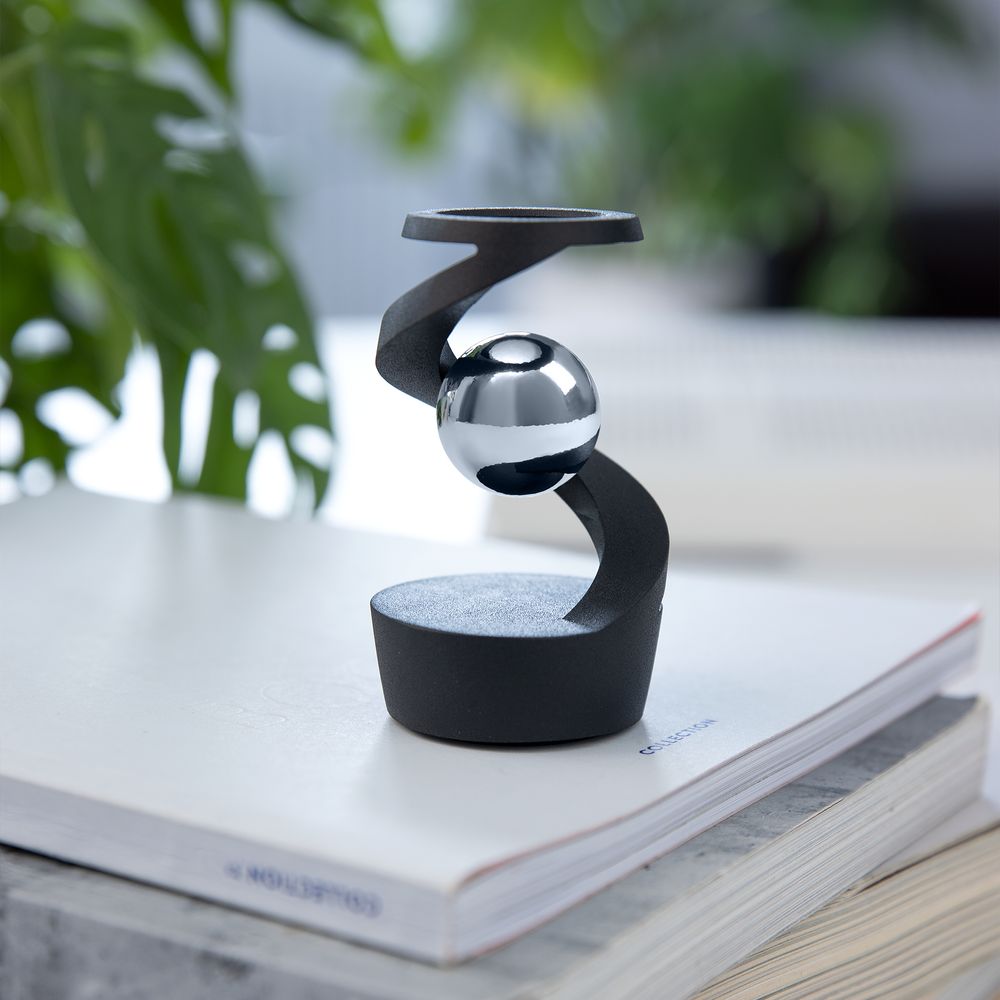 Настольный антистресс Mindflow, черный с серебристым-2