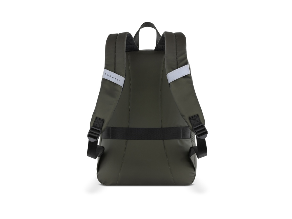 Рюкзак BUGATTI БЛАНК | BLANC 15'', оливковый, тарпаулин/полиэстер, 32х15,5х45 см-3