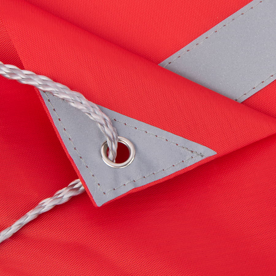 Рюкзак мешок RAY со светоотражающей полосой, красный-4