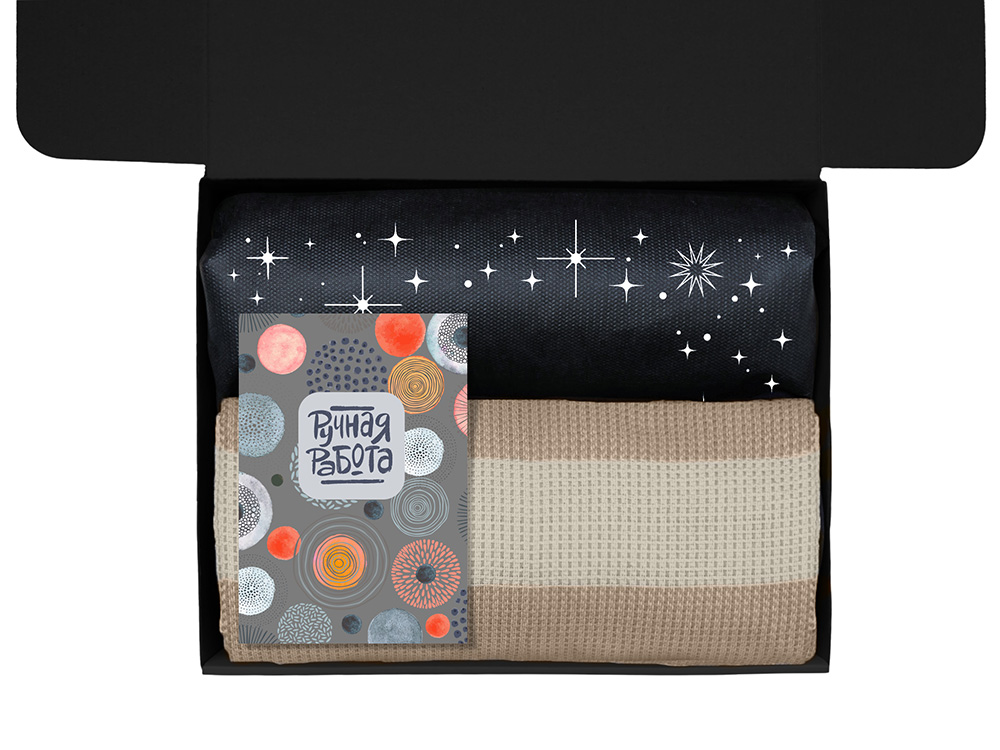 Подарочный набор Re:y. Warm с пледом, термосом и чаем-2