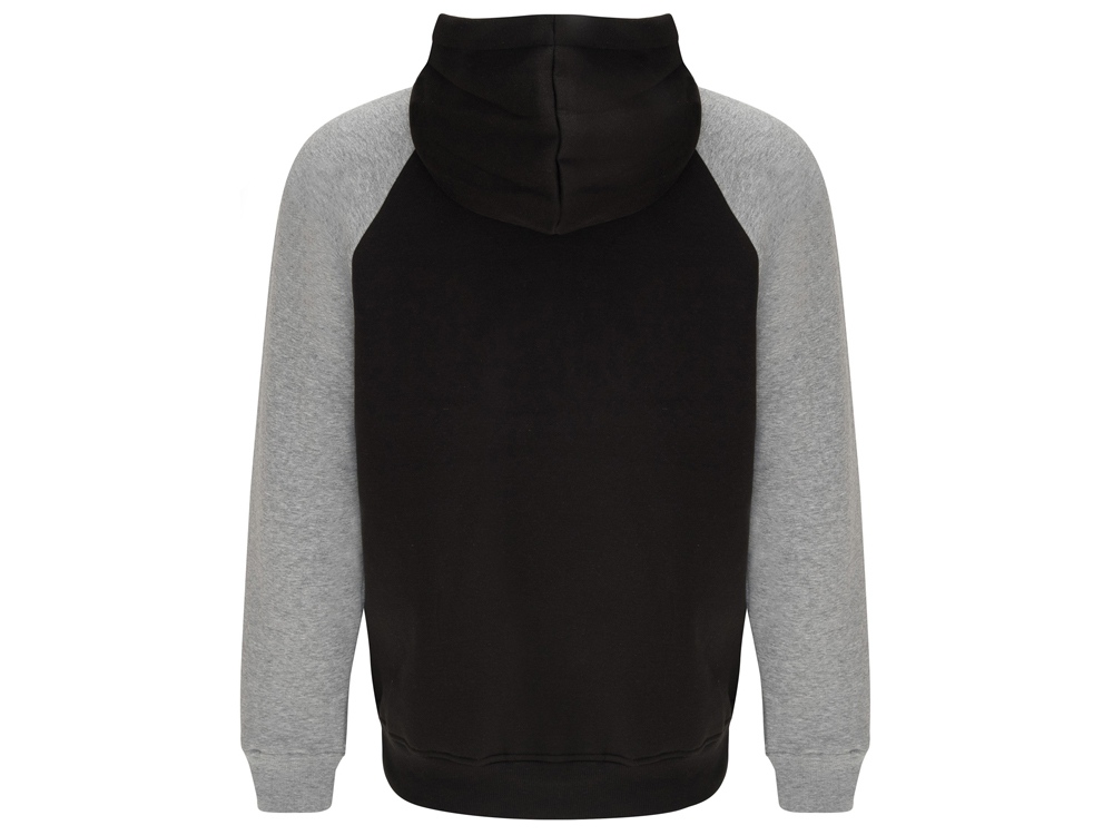 Толстовка с капюшоном Badet мужской, черный/серый меланж-1