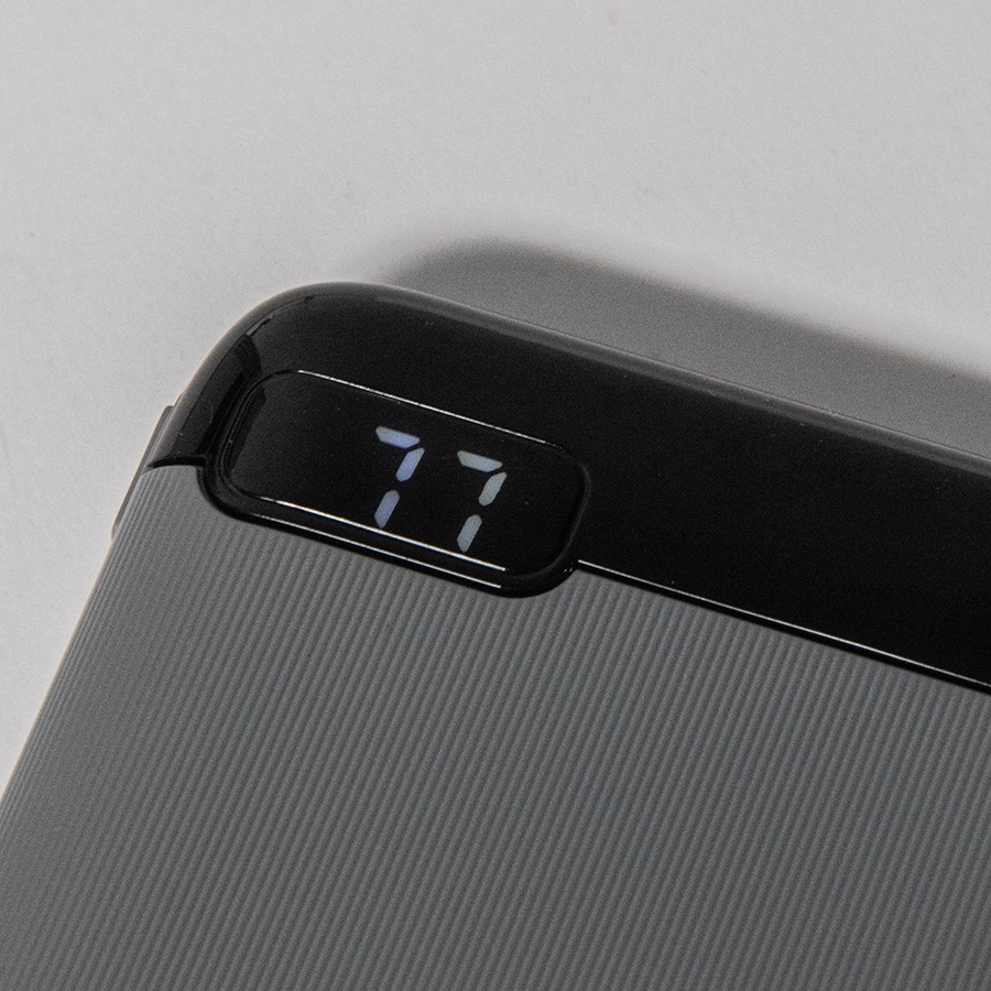 Универсальный аккумулятор Num 10 (10000 мАч), серый, 13,9х6.9х1,4 см, серый-4