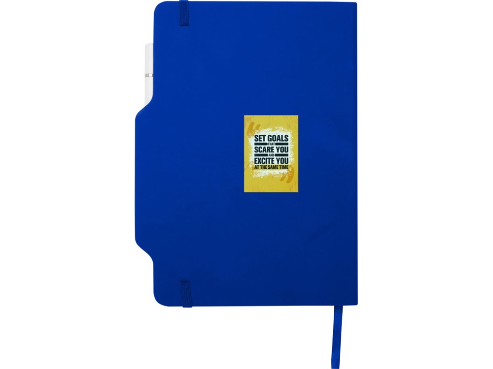 Nexus блокнот формата А5 в твердой обложке с ручкой и карандашом - Ярко-синий-5