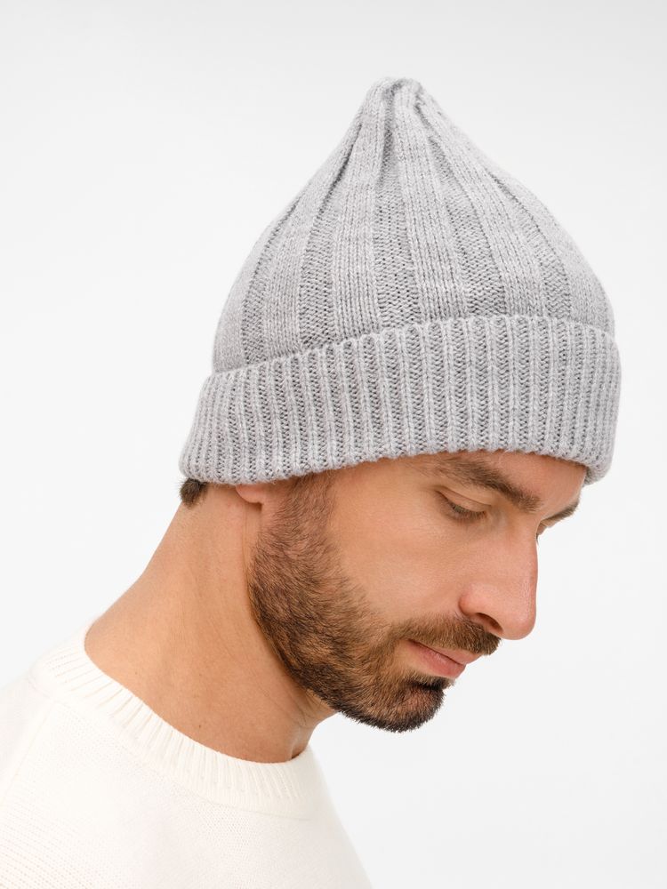 Шапка Bellish, светло-серый меланж-3