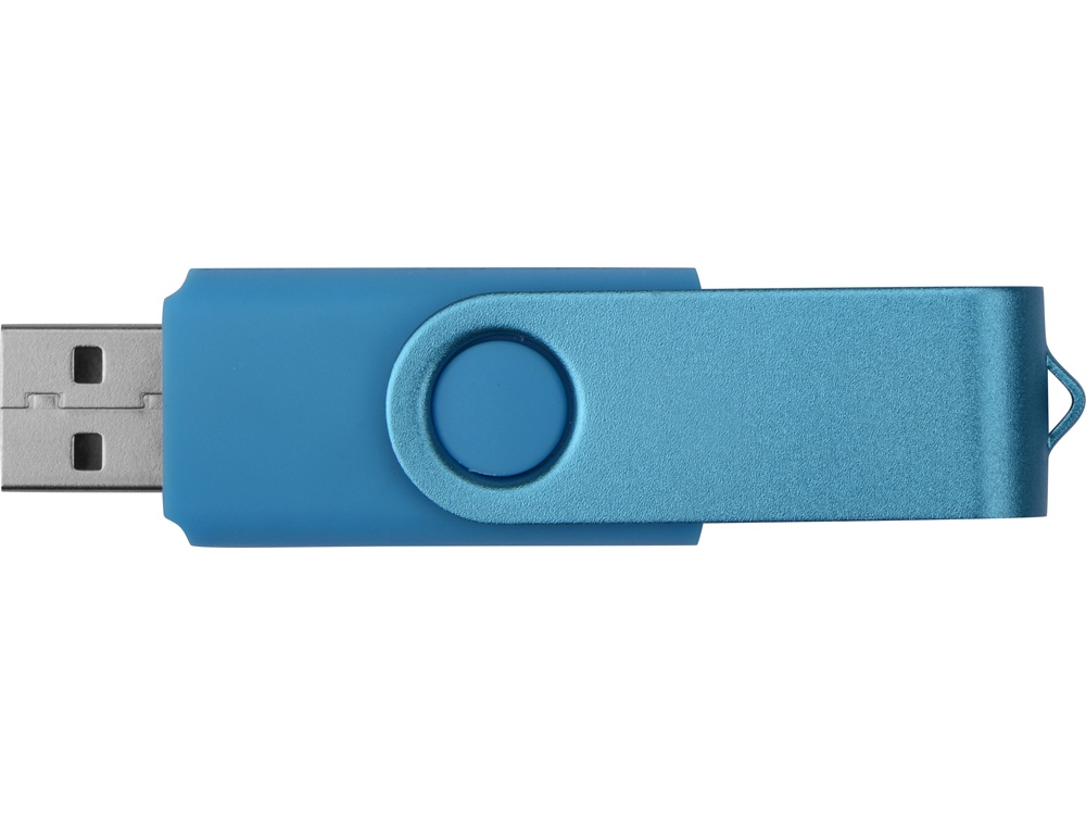 Флеш-карта USB 2.0 8 Gb Квебек Solid, голубой-3