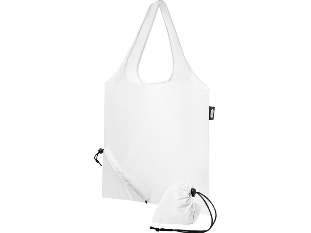 Складная эко-сумка Sabia из вторичного ПЭТ, белый-0