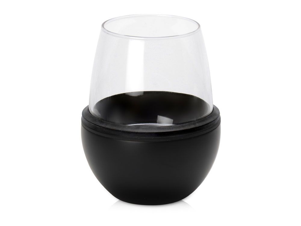 Тумблер для вина WINE KUZIE, черный-4