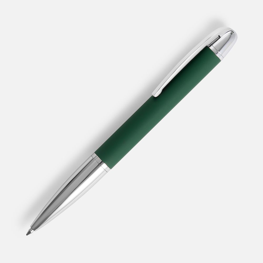 Ручка шариковая Arc Soft Touch, зеленая-0