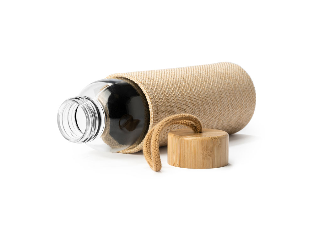 Стеклянная бутылка SIBU 500 мл, прозрачный/бежевый-1