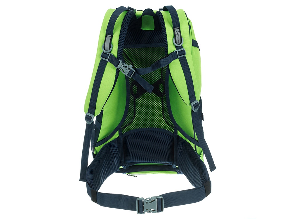 Туристический рюкзак TORBER КЕМПИНГ, синий/салатовый, полиэстер, 36 х 54 х 16 см-3