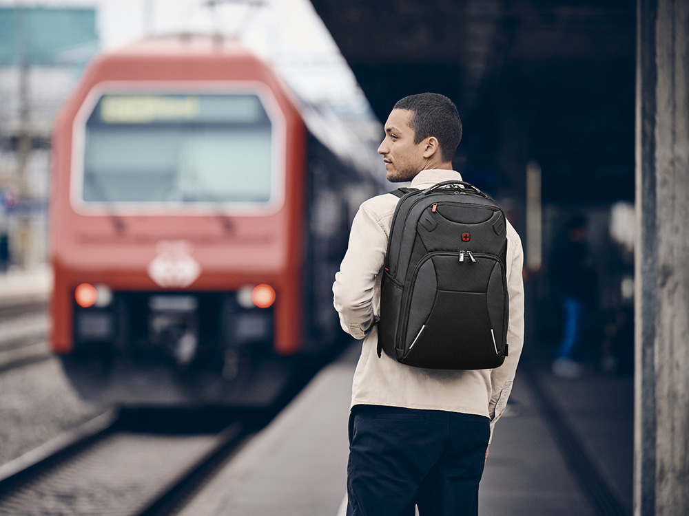 Рюкзак WENGER Cosmic 17, чёрный, переработанный ПЭТ/ПВХ/полиэстер, 34 x 23 x 49 см, 30 л-8