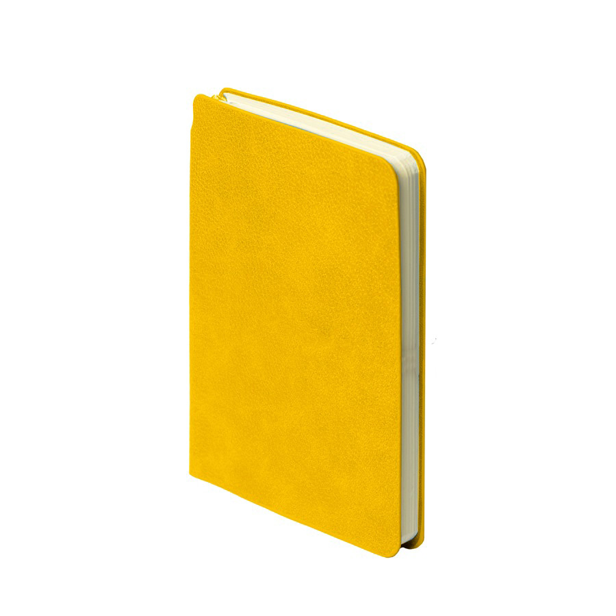 Ежедневник недатированный SALLY, A6, желтый, кремовый блок в линейку, желтый-0
