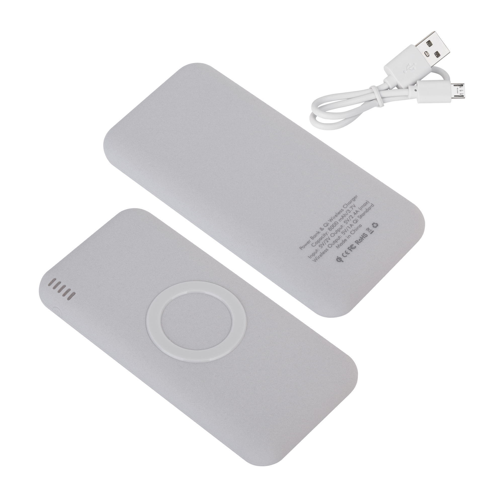 Набор "Камень" на 2 предмета, 8000 mAh /16Gb, с покрытием soft grip-2