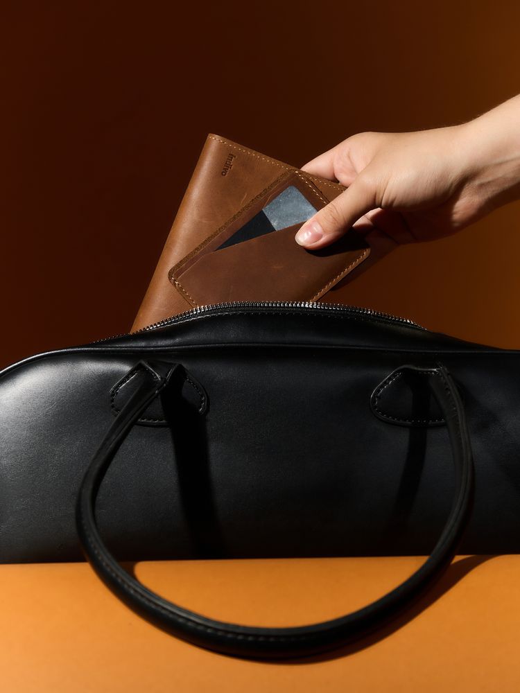 Обложка для паспорта inStream, коричневая-4