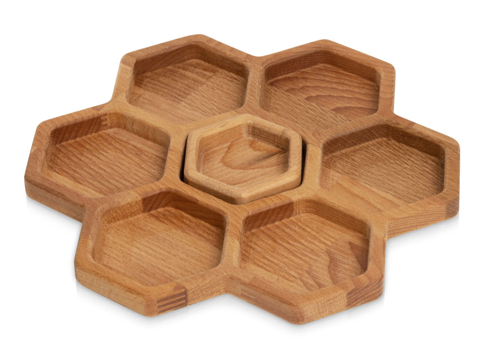 Менажница соты с одной соусницей Соты-0