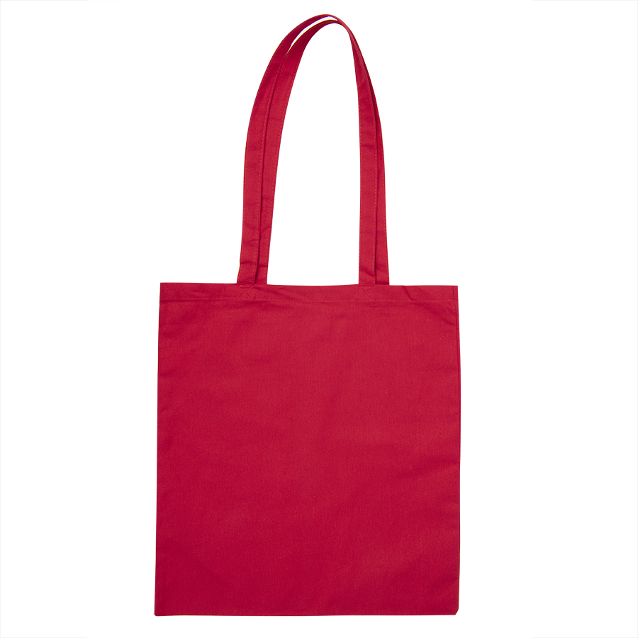 Сумка шоппер хлопковый MALL 220, ярко-красный-0