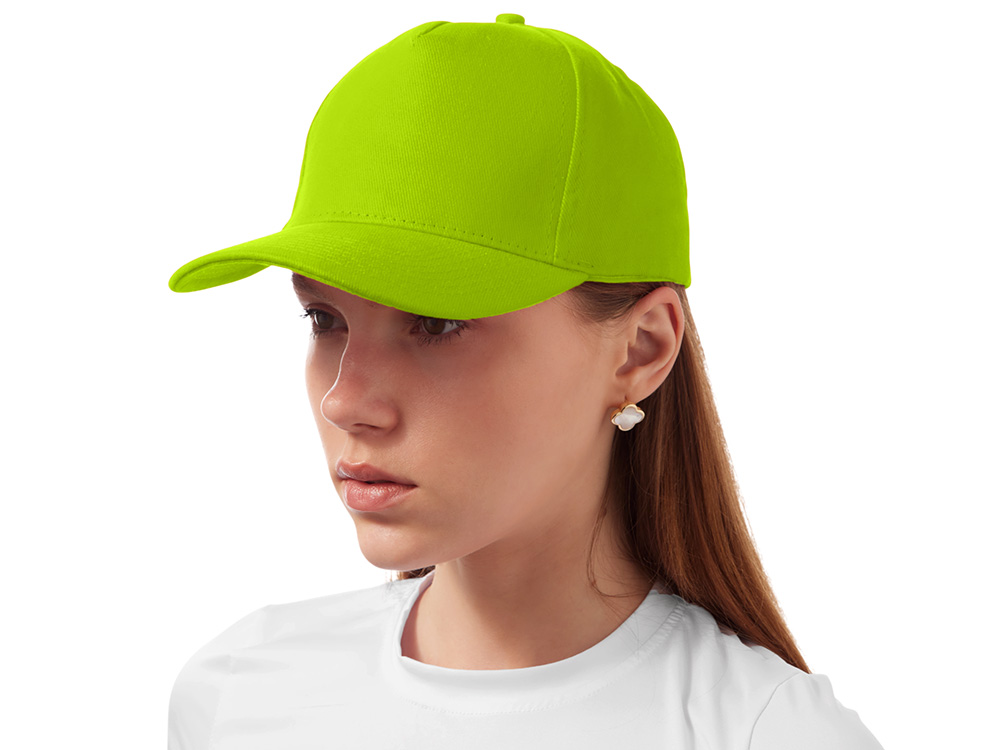 Бейсболка Florida 5-ти панельная, зеленое яблоко-2