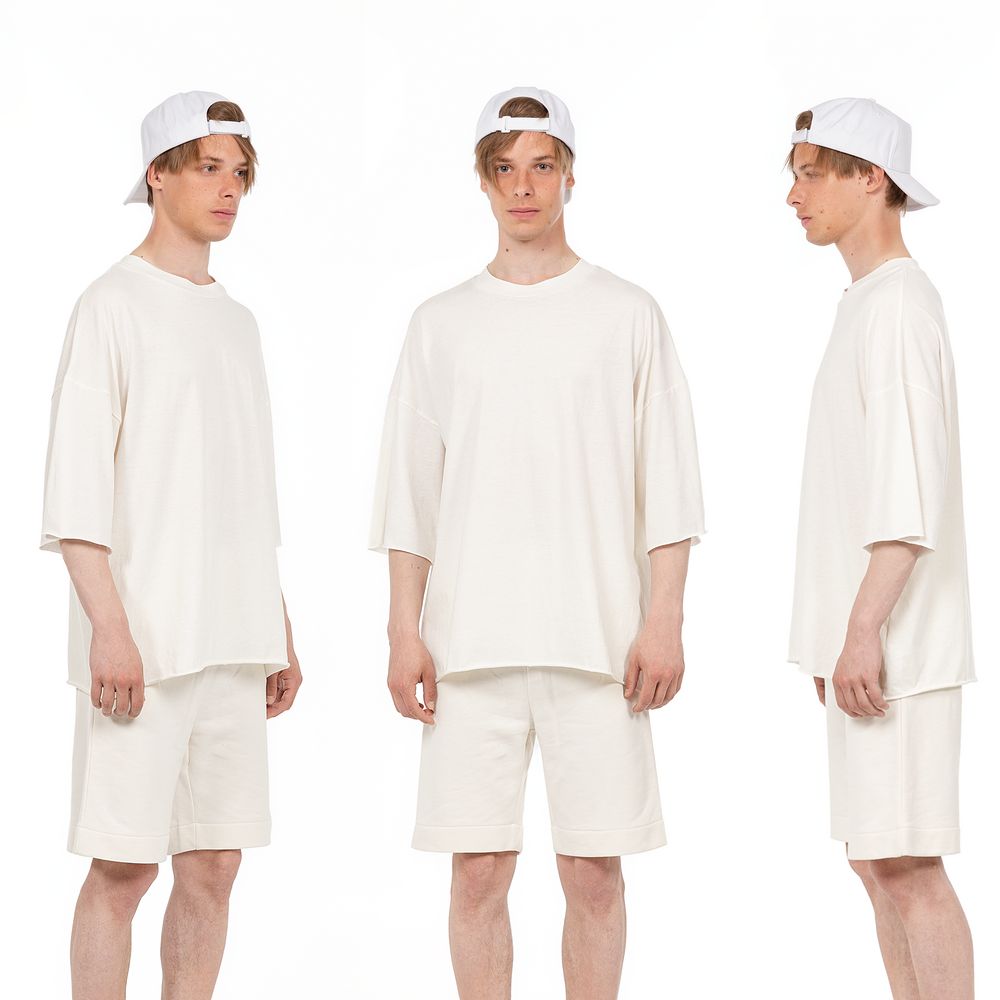 Бейсболка C1, белая-4