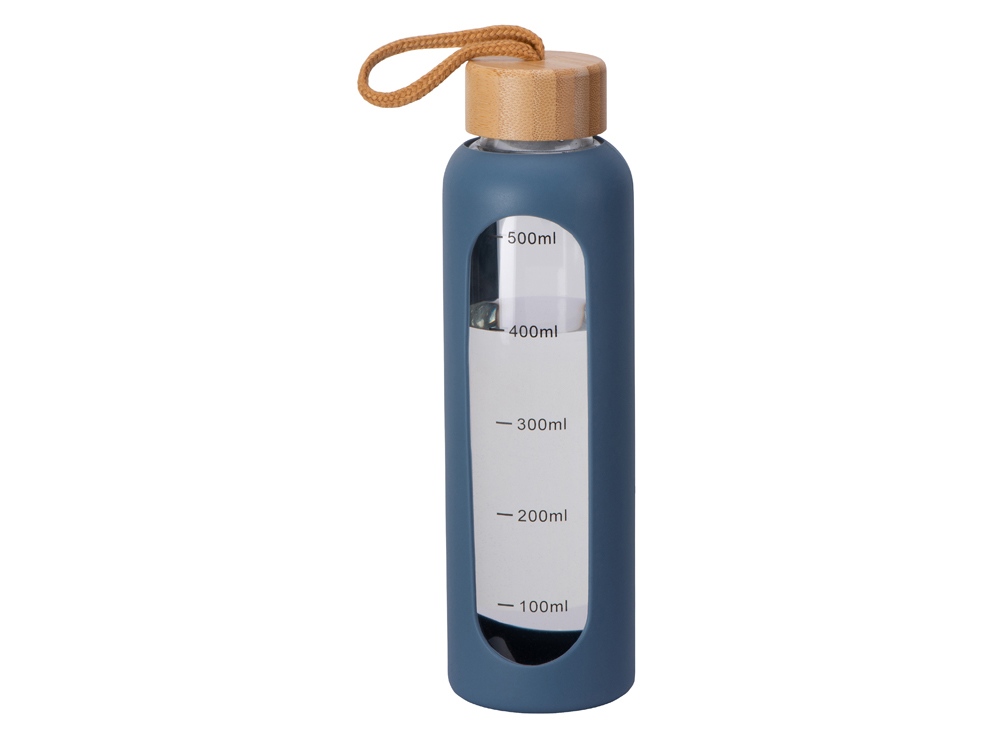 Бутылка из боросиликатного стекла Hangy, 550 мл, индиго-1