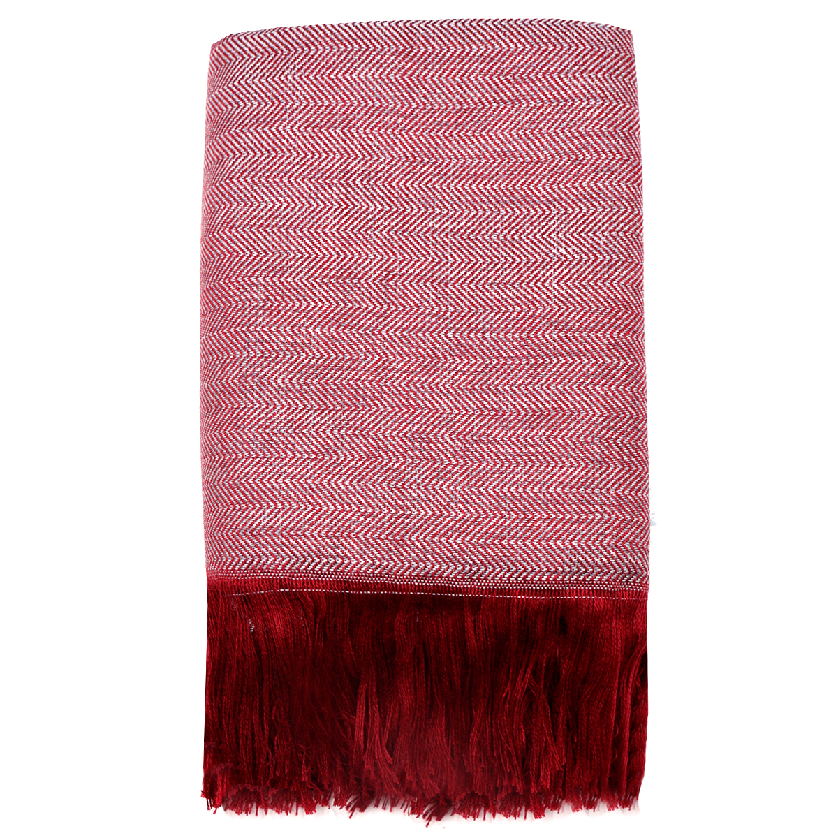 Плед полушерстяной COMFORT, Бордовый-1