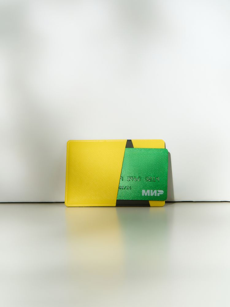Картхолдер Dual, серо-желтый-3