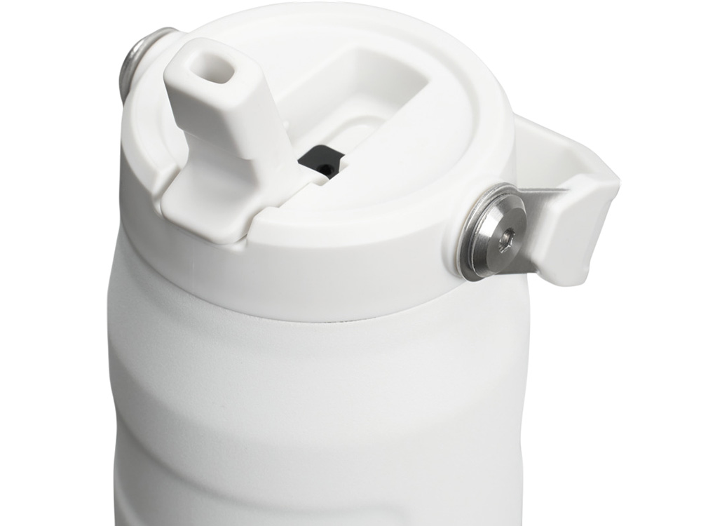 Бутылка для воды объемом 700 мл с откидной трубочкой Stanley IceFlow™ 2.0 - Frosted white-2