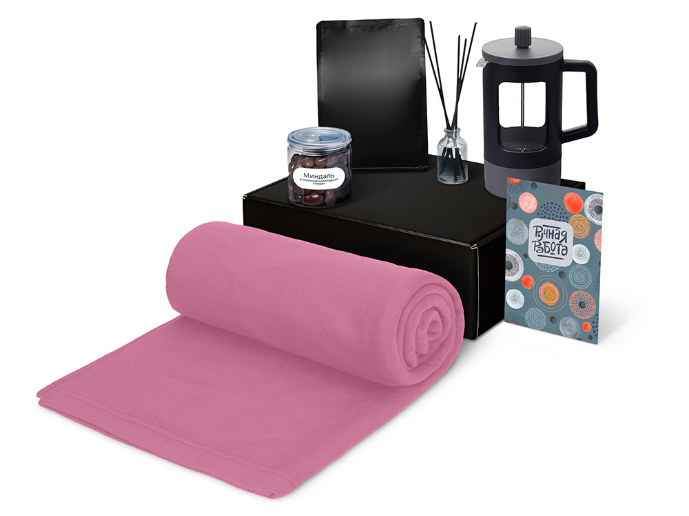 Подарочный набор Re:y. Vive с пледом, френч-прессом и кофе-1