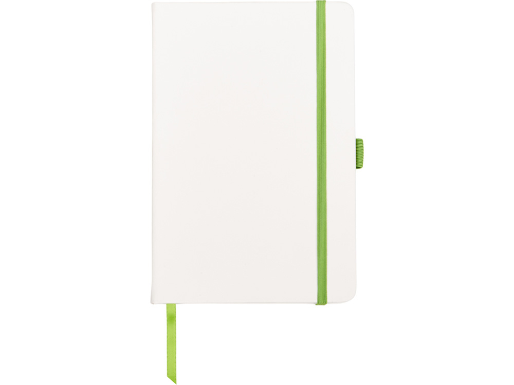 Блокнот ColorNote White, твердая обложка A5, 80 листов, белый и зеленое яблоко-1