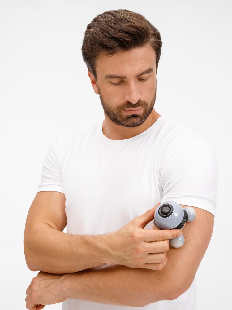 Ручной вибромассажер Spacy, серый с черным-2