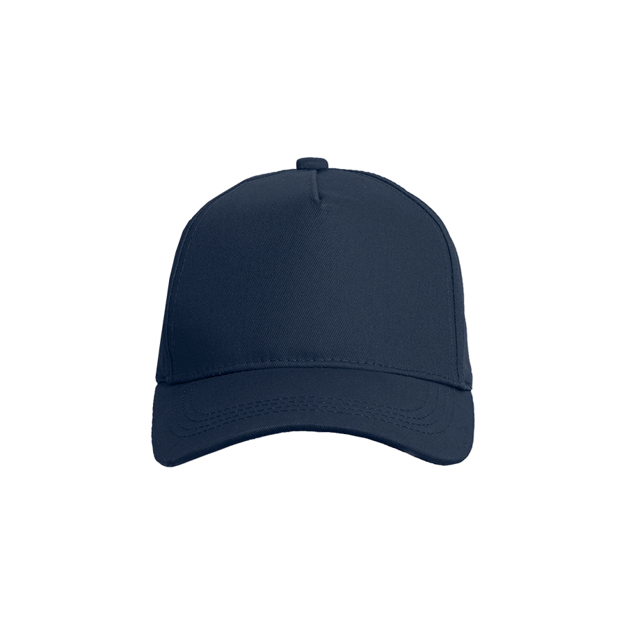 Бейсболка VALLEY, 5 клиньев, металлическая застежка, темно-синий-4