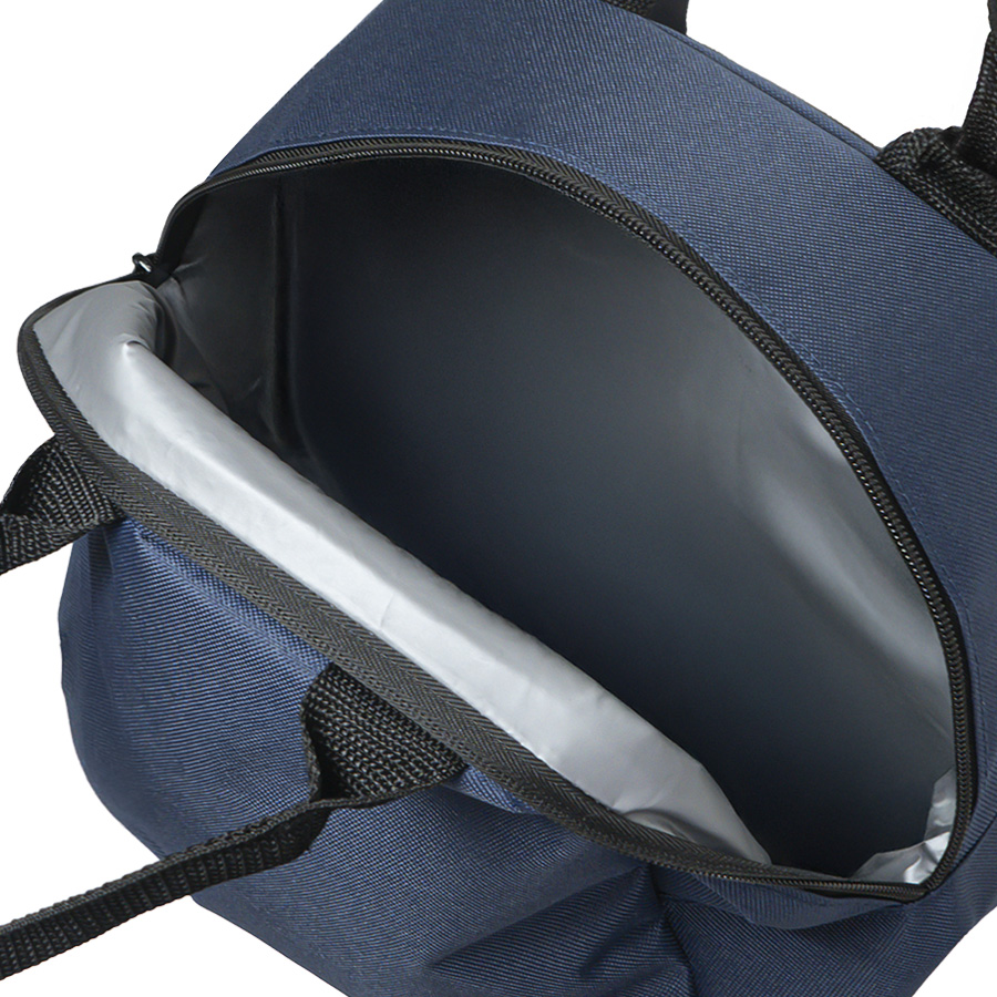 Термосумка "LUNCH", т.синий, 25 x 21 x 17 см, полиэстер 600D, темно-синий-2