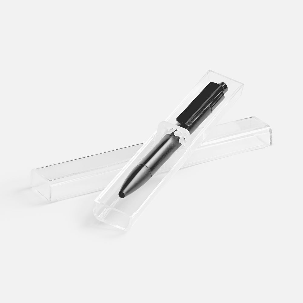 Ручка шариковая Prodir DS4 PMM-P в футляре, черная-0