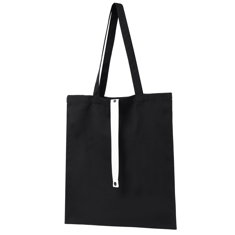 Сумка для покупок Rock’n’ROLL 260 г/м², Чёрный/белый-2