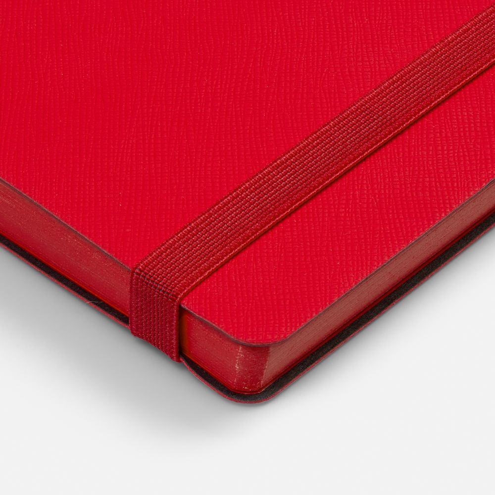 Ежедневник Peel Flex, недатированный, красный-4