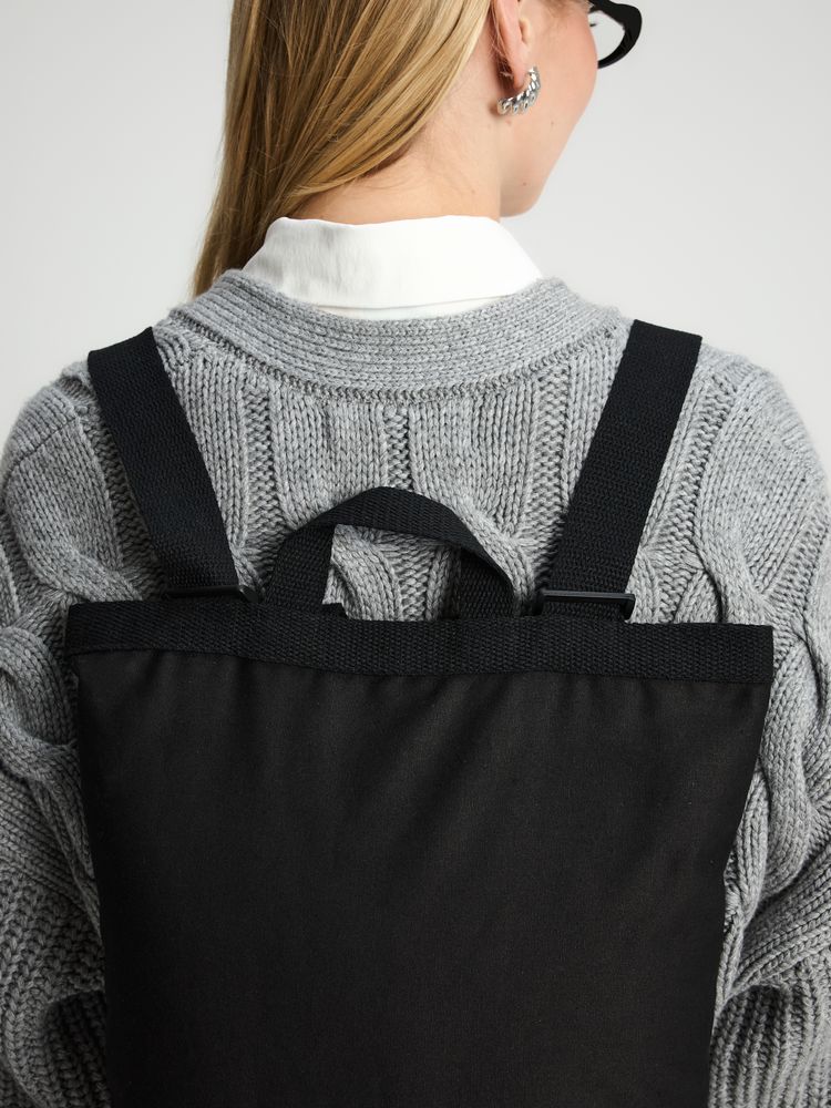 Рюкзак холщовый Discovery Bag, черный-4