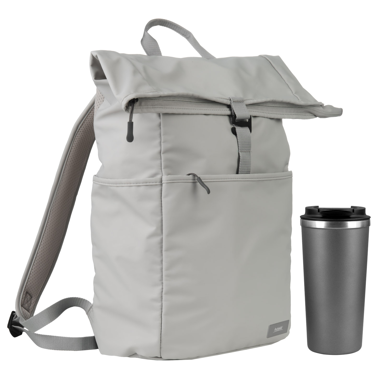 Подарочный набор Палермо (Palermo), Бостон (Boston), серый (рюкзак, термокружка)-0