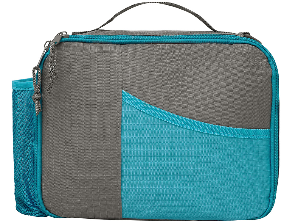 Изотермическая сумка-холодильник Breeze New для ланч-бокса, серый/голубой-1