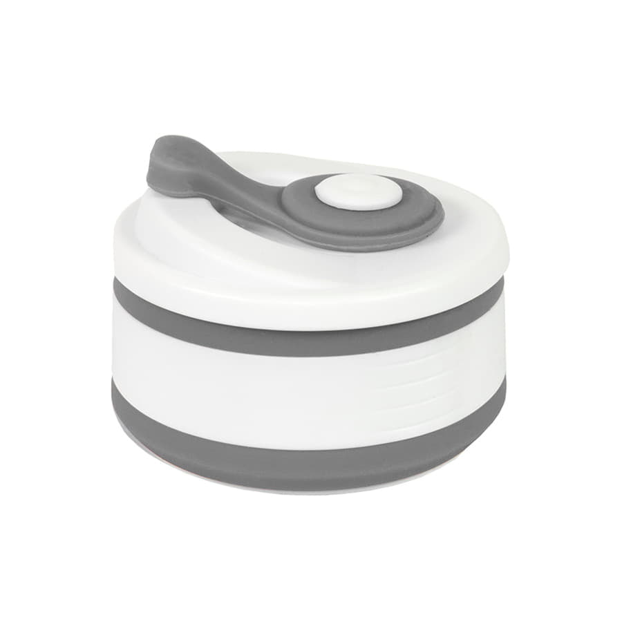 Стакан складной BUTTON,  350 мл, серый-1