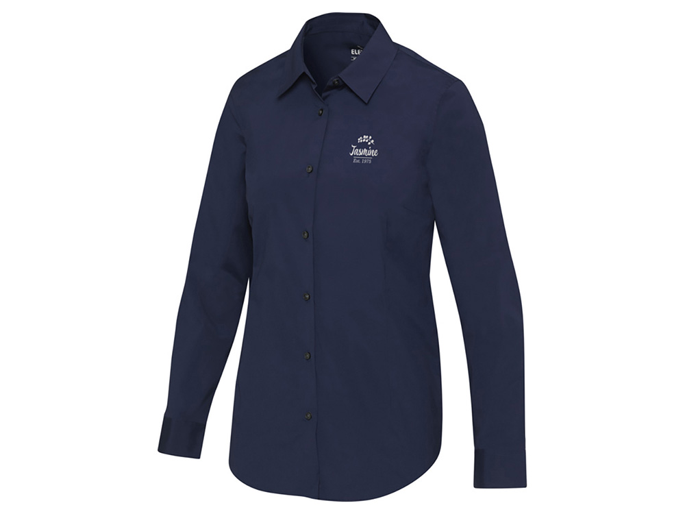 Carnelian женская рубашка из поплина - Navy Blue-4