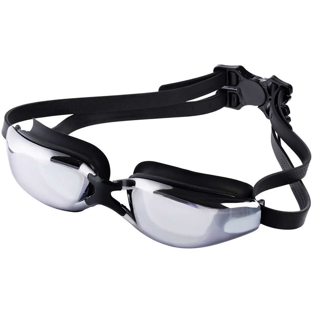 Очки для плавания зеркальные Underwater, черные-2