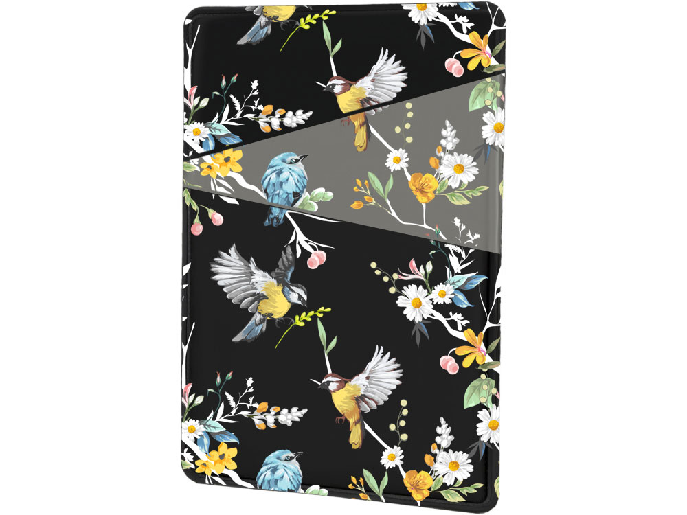 Картхолдер на 3 карты типа бейджа с возможностью полноцветной УФ-печати, софт-тач-3