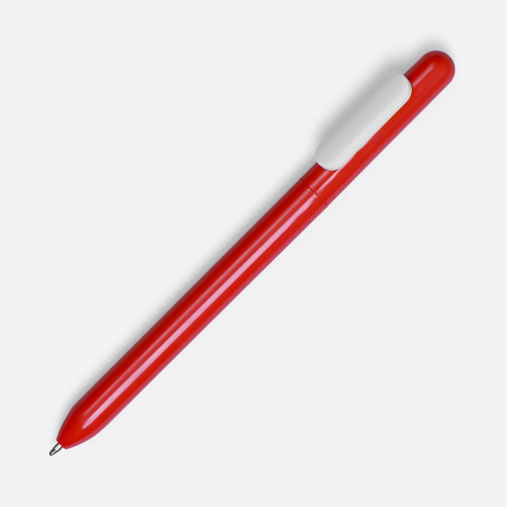Ручка шариковая Swiper, красная с белым-1