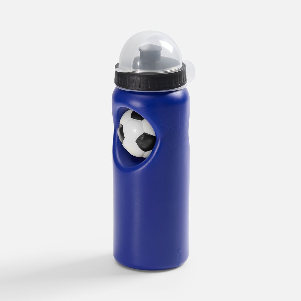 Бутылка с антистрессом Footballer, синяя-0