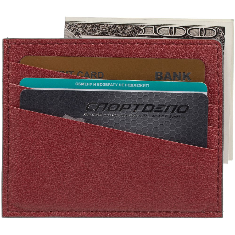 Чехол для карточек Petrus, красный-3
