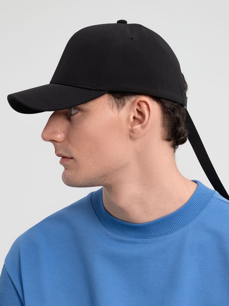 Бейсболка Kosmos, черная-3