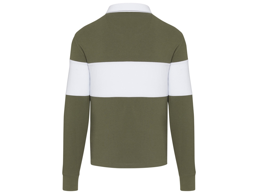 Clyde толстовка-поло унисекс для регби - Зеленый / Белый-2