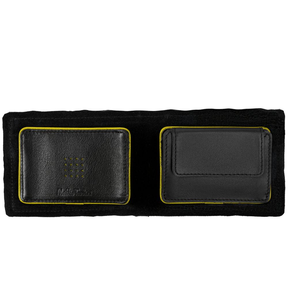 Кошелек Partinico, черный с желтым-1