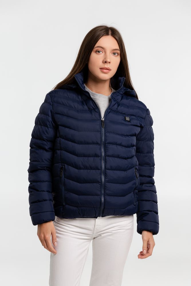 Куртка с подогревом Thermalli Chamonix, темно-синяя-9